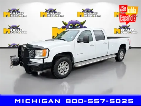 White 2014 GMC Sierra 3500HD SLT for sale in Michigan Center, MI