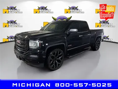 Black 2016 GMC Sierra 1500 SLT for sale in Michigan Center, MI