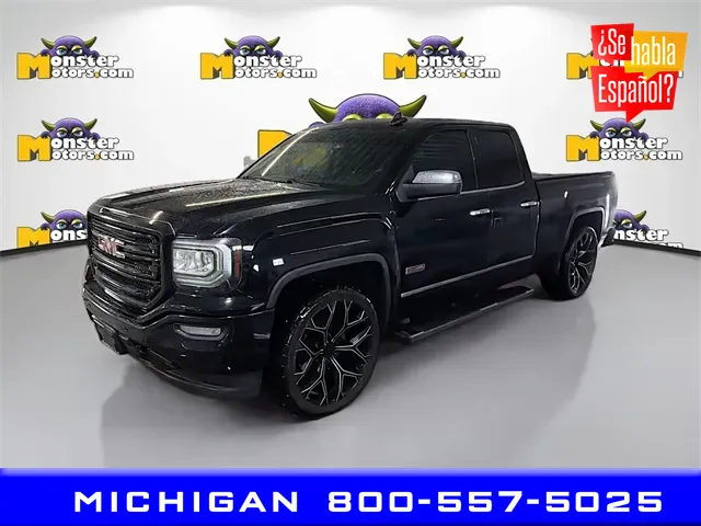 Black 2016 GMC Sierra 1500 SLT for sale in Michigan Center, MI