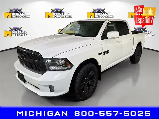 White 2018 Ram 1500 Night for sale in Michigan Center, MI