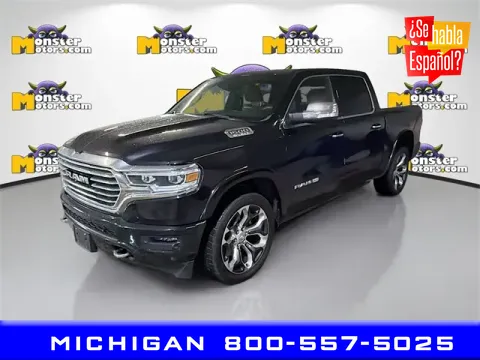 Black 2022 Ram 1500 Laramie Longhorn for sale in Michigan Center, MI