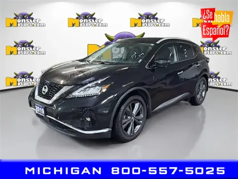 Black 2019 Nissan Murano Platinum for sale in Michigan Center, MI