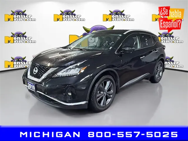 Black 2019 Nissan Murano Platinum for sale in Michigan Center, MI