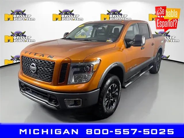 Orange 2019 Nissan Titan SV for sale in Michigan Center, MI