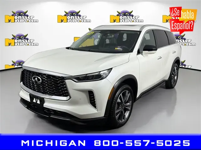 White 2022 INFINITI QX60 LUXE for sale in Michigan Center, MI