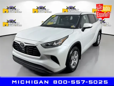 White 2023 Toyota Highlander L for sale in Michigan Center, MI
