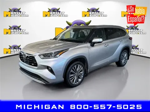 Gray 2020 Toyota Highlander Platinum for sale in Michigan Center, MI