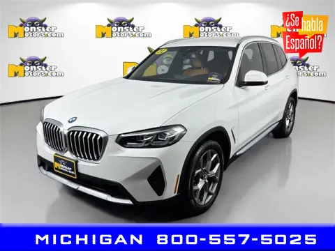 White 2022 BMW X3 xDrive30i for sale in Michigan Center, MI