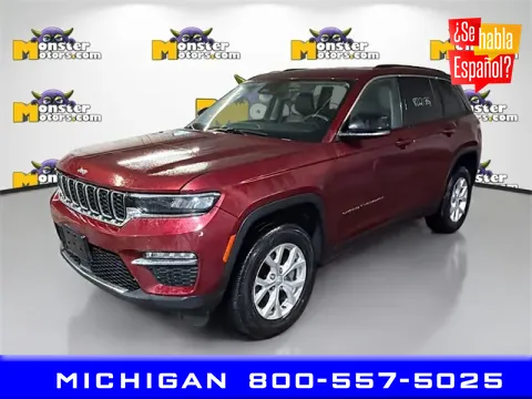 Red 2023 Jeep Grand Cherokee Limited for sale in Michigan Center, MI
