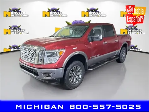 Red 2018 Nissan Titan for sale in Michigan Center, MI