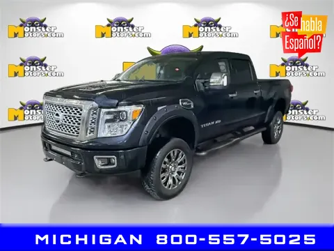 Black 2017 Nissan Titan XD PRO-4X for sale in Michigan Center, MI