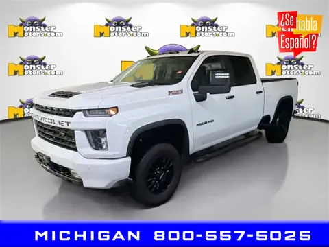White 2021 Chevrolet Silverado 2500HD LT for sale in Michigan Center, MI