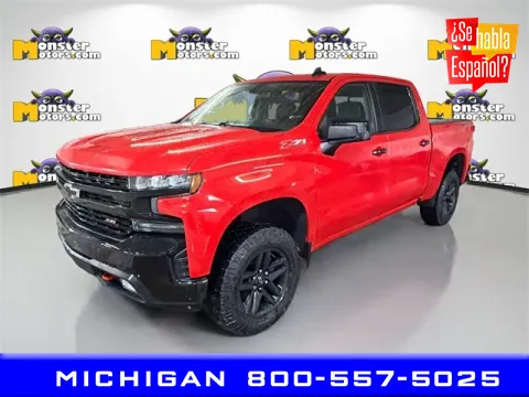 Red 2020 Chevrolet Silverado 1500 LT Trail Boss for sale in Michigan Center, MI