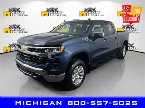 Blue 2022 Chevrolet Silverado 1500 LT for sale in Michigan Center, MI