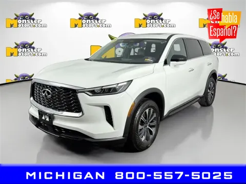 White 2023 INFINITI QX60 PURE for sale in Michigan Center, MI