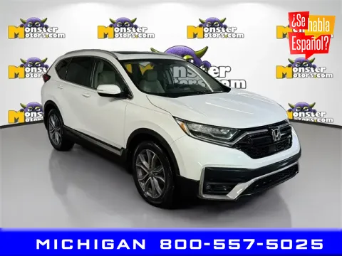 White 2021 Honda CR-V Touring for sale in Michigan Center, MI