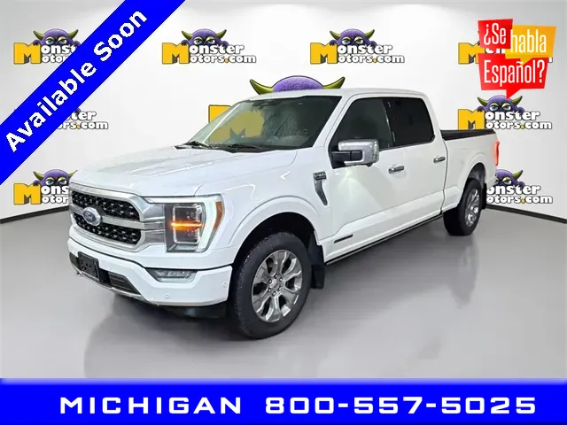 White 2021 Ford F-150 Platinum for sale in Michigan Center, MI