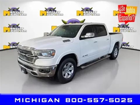 White 2022 Ram 1500 Laramie for sale in Michigan Center, MI