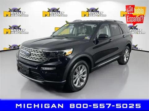 Black 2022 Ford Explorer Limited for sale in Michigan Center, MI