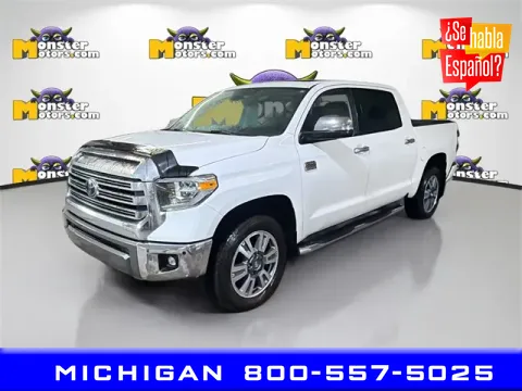 White 2018 Toyota Tundra Platinum for sale in Michigan Center, MI