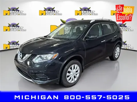Black 2016 Nissan Rogue for sale in Michigan Center, MI