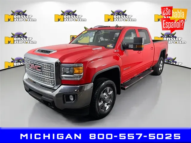 Red 2018 GMC Sierra 2500HD SLE for sale in Michigan Center, MI