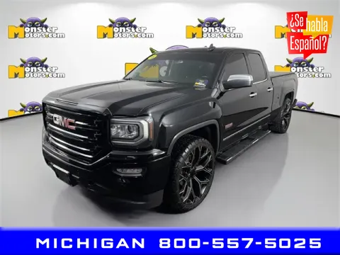 Black 2016 GMC Sierra 1500 SLT for sale in Michigan Center, MI