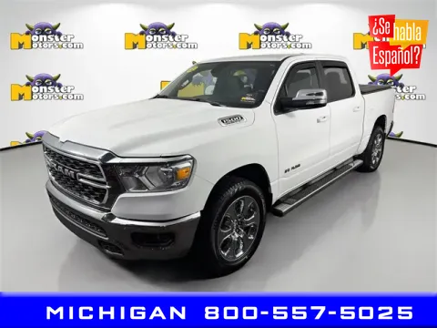 White 2022 Ram 1500 Big Horn/Lone Star for sale in Michigan Center, MI