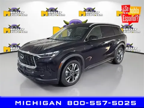 Black 2024 INFINITI QX60 LUXE for sale in Michigan Center, MI