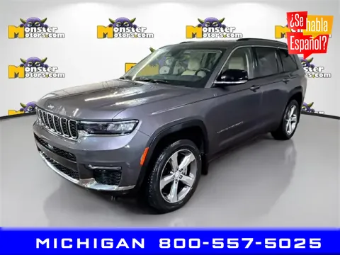 Gray 2021 Jeep Grand Cherokee L Limited for sale in Michigan Center, MI