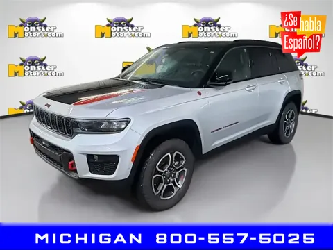 Silver 2022 Jeep Grand Cherokee Trailhawk for sale in Michigan Center, MI