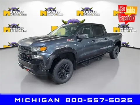 Gray 2020 Chevrolet Silverado 1500 Custom Trail Boss for sale in Michigan Center, MI