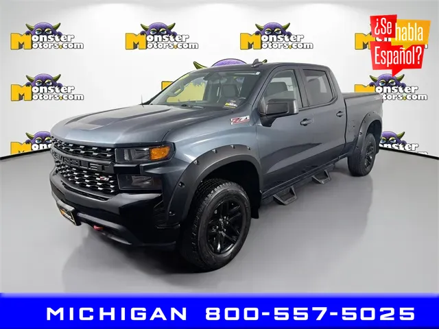 Blue 2020 Chevrolet Silverado 1500 Custom Trail Boss for sale in Michigan Center, MI