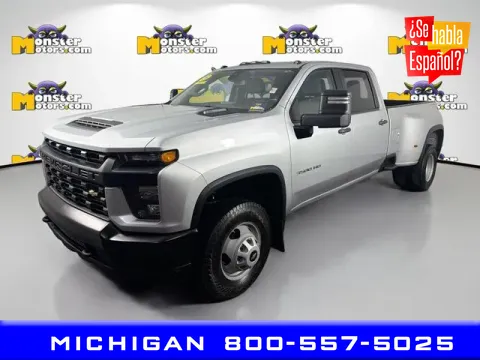 Silver 2023 Chevrolet Silverado 3500HD Work Truck for sale in Michigan Center, MI