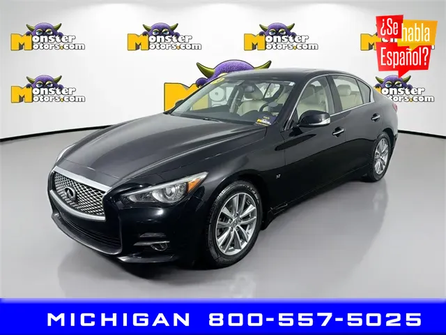 Black 2014 INFINITI Q50 Premium for sale in Michigan Center, MI