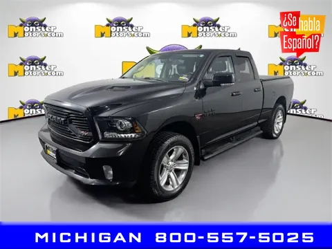 Black 2018 Ram 1500 Sport for sale in Michigan Center, MI