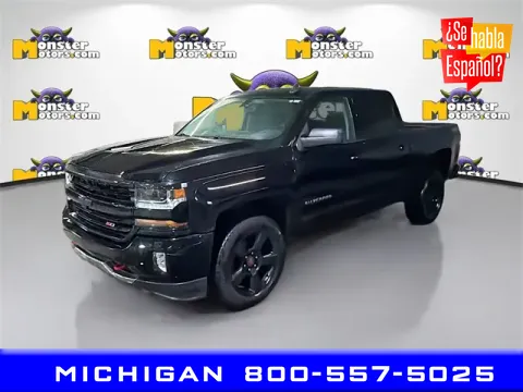 Black 2017 Chevrolet Silverado 1500 LT for sale in Michigan Center, MI