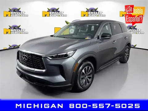 Gray 2024 INFINITI QX60 PURE for sale in Michigan Center, MI