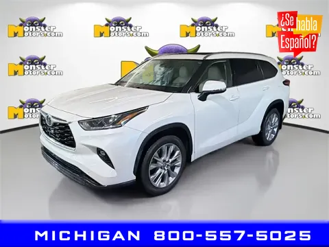 White 2021 Toyota Highlander Limited for sale in Michigan Center, MI