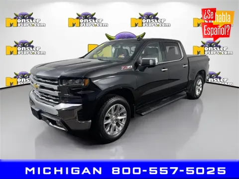 Black 2021 Chevrolet Silverado 1500 LTZ for sale in Michigan Center, MI