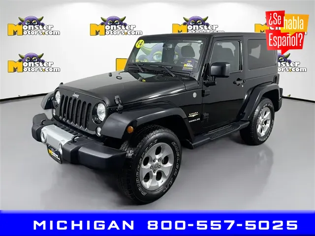 Black 2014 Jeep Wrangler Sahara for sale in Michigan Center, MI