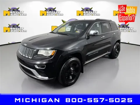 Black 2014 Jeep Grand Cherokee Summit for sale in Michigan Center, MI