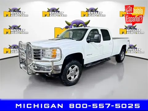 White 2011 GMC Sierra 2500HD SLT for sale in Michigan Center, MI