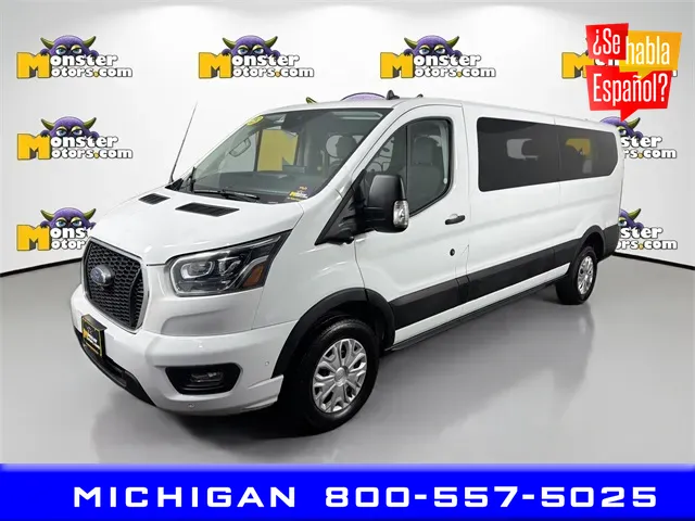 White 2023 Ford Transit-350 XLT for sale in Michigan Center, MI