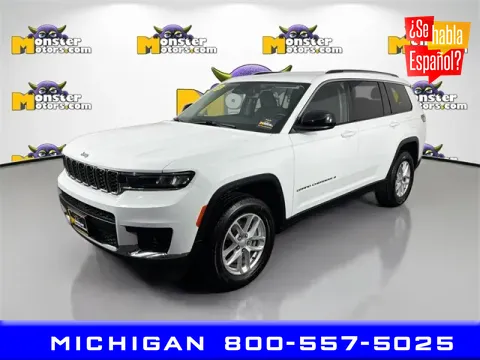 White 2023 Jeep Grand Cherokee L Laredo for sale in Michigan Center, MI