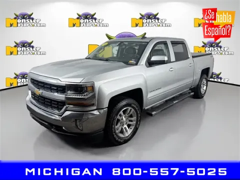 Silver 2018 Chevrolet Silverado 1500 LT for sale in Michigan Center, MI