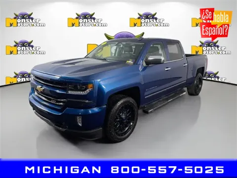 Blue 2017 Chevrolet Silverado 1500 LTZ for sale in Michigan Center, MI