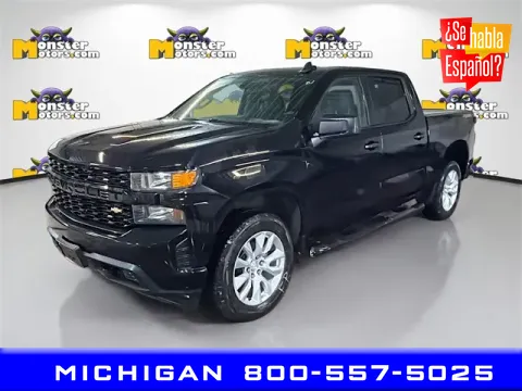 Black 2020 Chevrolet Silverado 1500 Custom for sale in Michigan Center, MI