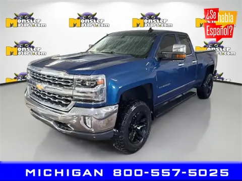 Blue 2016 Chevrolet Silverado 1500 LTZ for sale in Michigan Center, MI