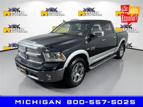 Black 2017 Ram 1500 Laramie for sale in Michigan Center, MI